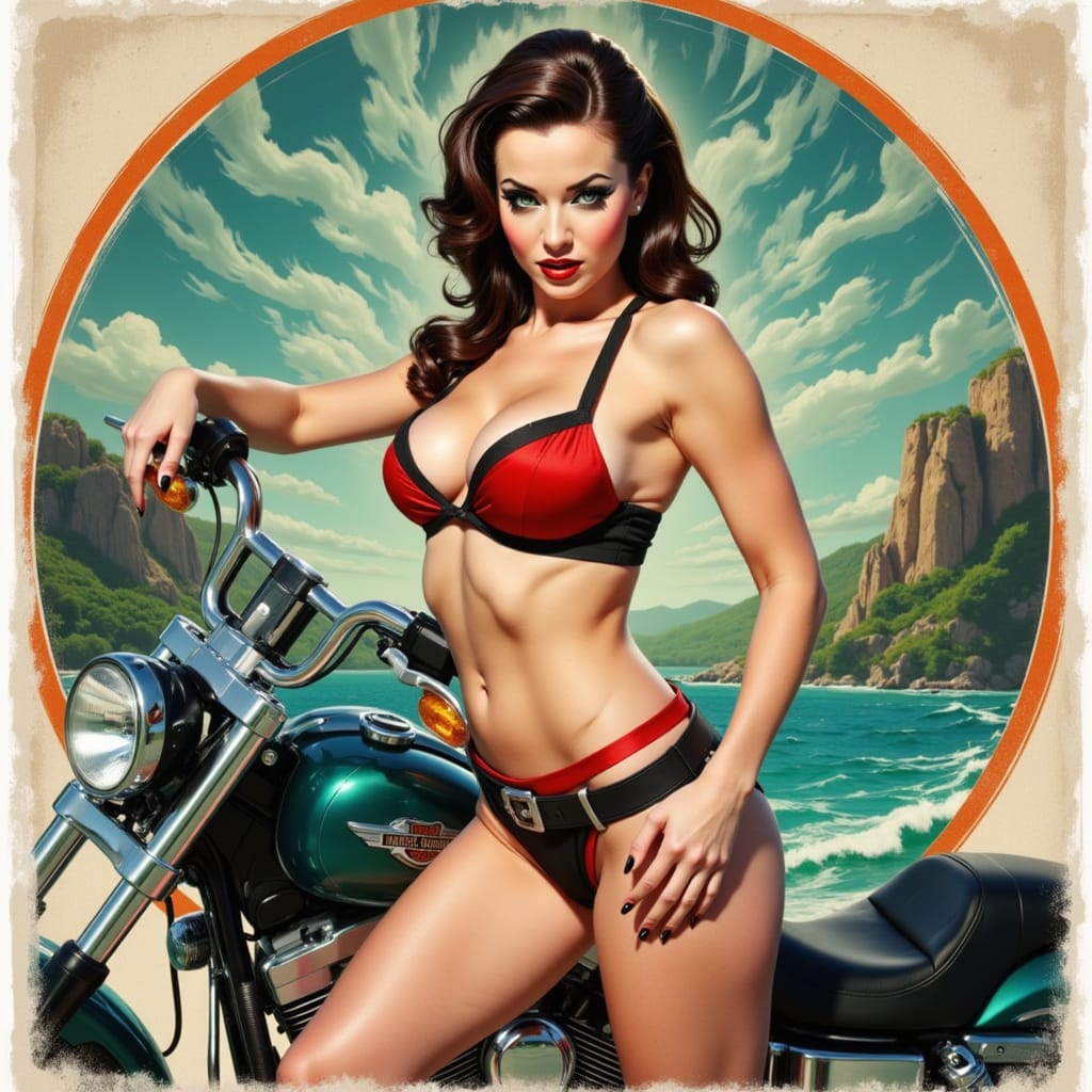 pinup bikers